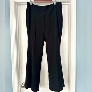 NWT White House Black Market Black Flare Leg Dress Pants , sz 16R